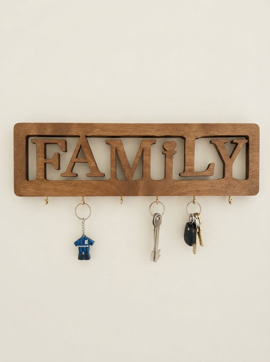جاکلیدی دیواری مدل family